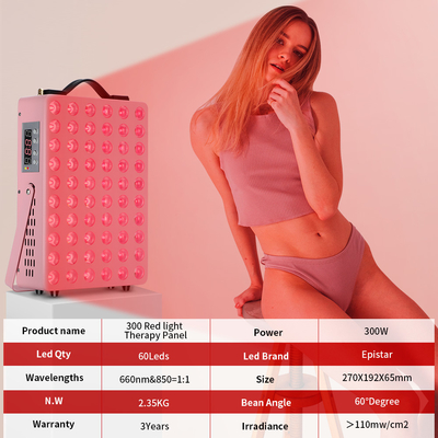 comprare pannello rosso della luce di 300W 660nm 850nm LED per sollievo dal dolore/il trattamento danno della pelle fabbricazione online