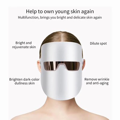 comprare Attrezzatura facciale di bellezza della maschera di terapia della luce del LED di ringiovanimento facciale della pelle fabbricazione online