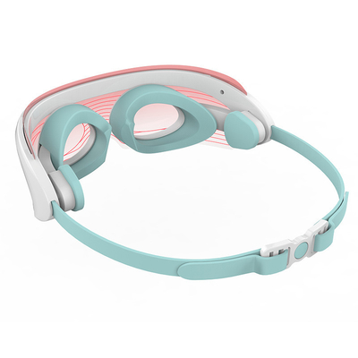 comprare 3 colori Rossa luce LED Terapia occhi Maschera Massaggio caldo SPA Maschera di bellezza del viso fabbricazione online