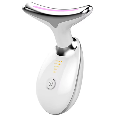 comprare Vibrazione Stretta della pelle massaggiatore rughe Terapia luminosa a LED viso collo strumento di bellezza fabbricazione online