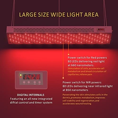 terapia di luce rossa dei dispositivi 1500W di terapia della luce infrarossa del corpo intero di 660nm 850nm