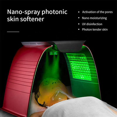 Spruzzi il fotone 240V del dispositivo del pannello principale luce della maschera di protezione di terapia di colori PDT della pelle 8