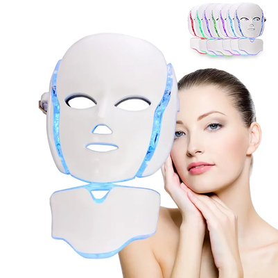 Maschera infrarossa principale rossa di colore della stazione termale 7 del fronte della maschera di terapia leggera di ringiovanimento della pelle
