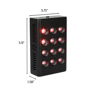 Dispositivo di terapia con luce rossa portatile da 60W Pannello di terapia con luce infrarossa portatile