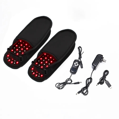 Piedi Dispositivo di pantofole a LED flessibile Stivali Pulso Scarpe di terapia della luce infrarosso rosso