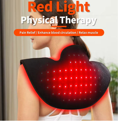 Dispositivo per il sollievo dal dolore alla spalla vicino all'infrarosso Pad di terapia con luce rossa con vibrazione, 660nm e 850nm per rilassamento e recupero muscolare