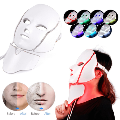 Maschera facciale dei dispositivi facciali LED di bellezza di colori di ringiovanimento 7 della pelle