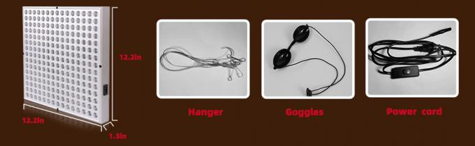 alluminio leggero principale rosso del pannello 850nm 45w di terapia della lampada di vicino infrarosso 660nm 0