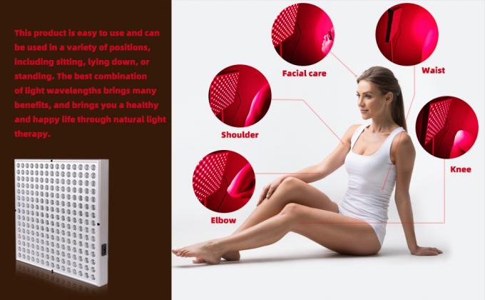alluminio leggero principale rosso del pannello 850nm 45w di terapia della lampada di vicino infrarosso 660nm 1