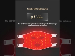 4 colori luce rossa + NIR luce maschera facciale